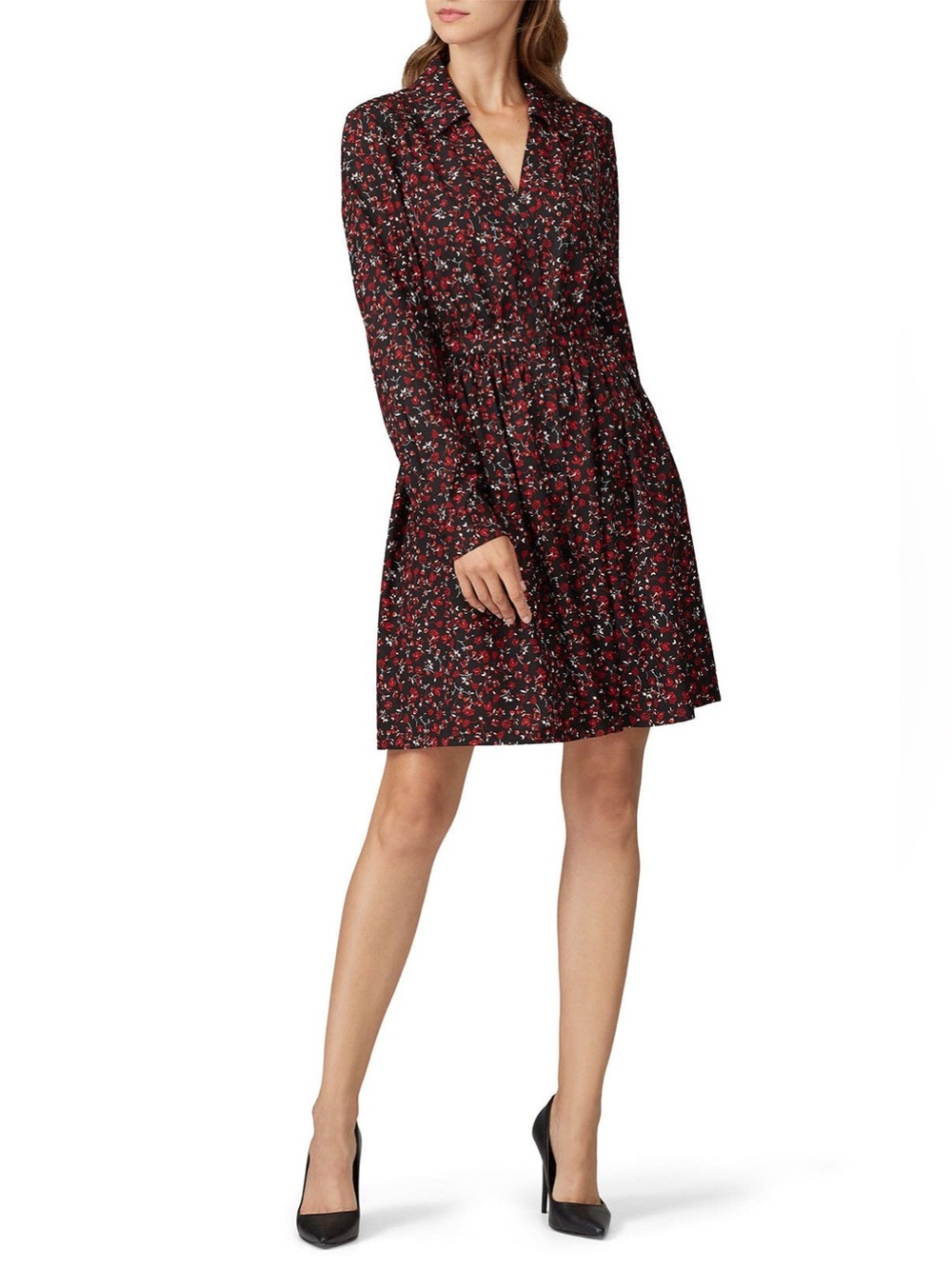 Thakoon x RTR Floral Printed Shirt Dress EUC sz 12